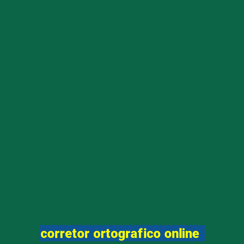 corretor ortografico online